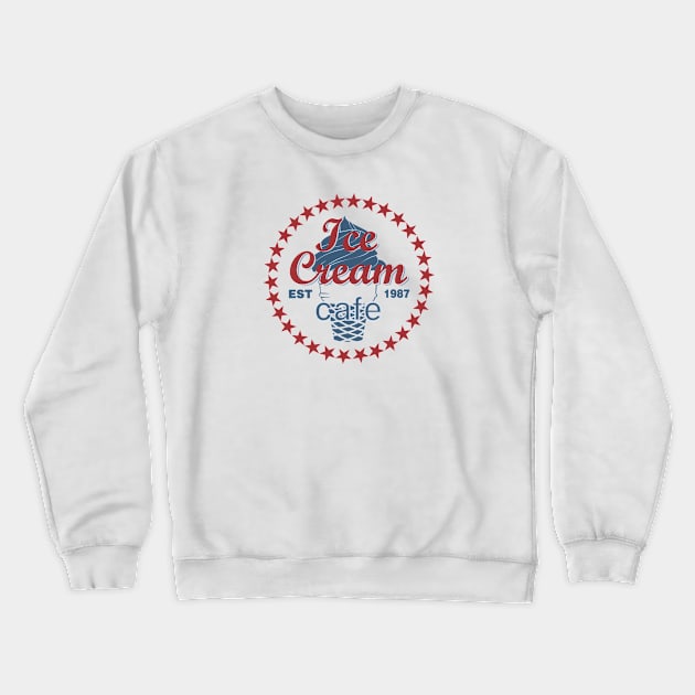 ice cream cafe Crewneck Sweatshirt by vender